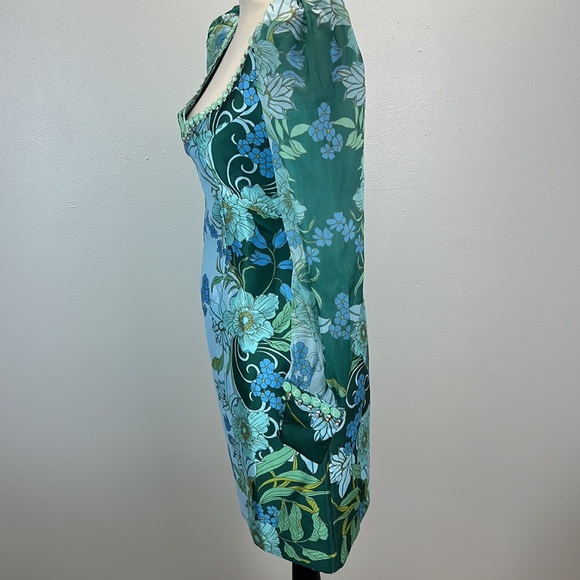 ⭐️Boston Proper Organza Puff-Sleeve Embellished Shift Dress size 0 NWT - Picture 6 of 10